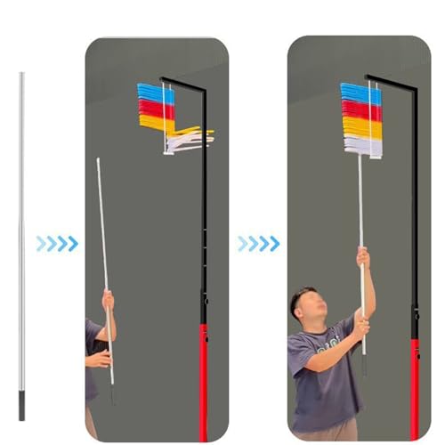 Jump Tester, 150-320cm Vertical Measurement Tool, Wheeled Mobility, Water Filled Weighted, Quick Reset Trainer