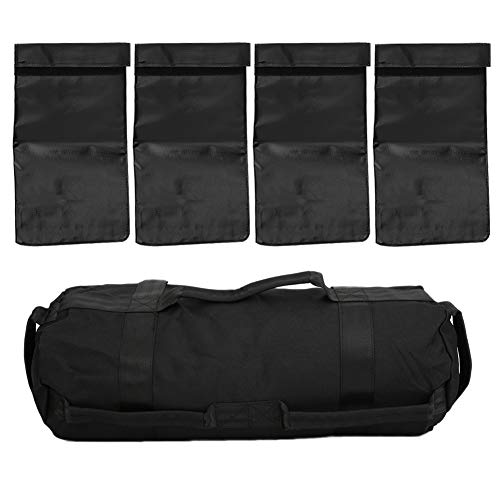 Adjustable Weightlifting Sandbag, Power Training Equipment, Reinforced Oxford Cloth with PU Material, Multifunctional Fitness Tool for Strength and Endurance Training, Includes 4 F