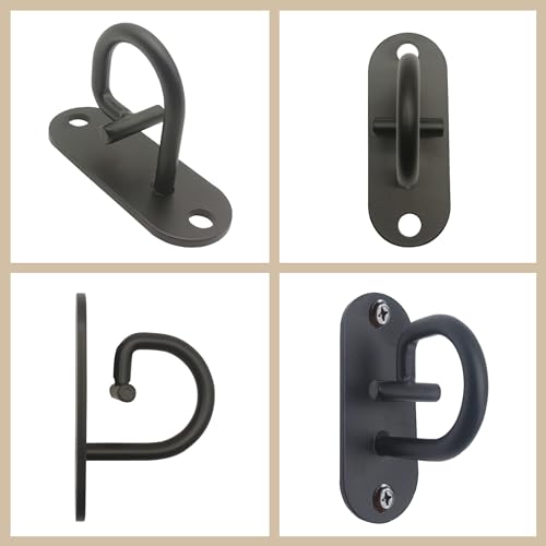 Resistance Band Wall Anchor - Space Saving Wall Mount Workout Anchors for Home Gym Workouts, Body Weight Straps, Suspension Training, Exercise, Stretching, Yoga