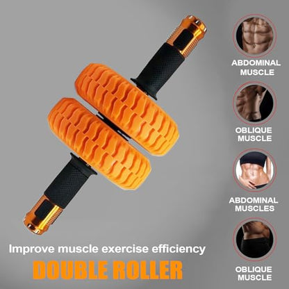 Ab Roller Wheel, With Non-Slip Design, 35x15x15cm, Core Exercise Wheel, Fitness Ab Trainer, Portable & Lightweight, For Men Women, Beginner, Fitness, Indoor,Outdoor Training