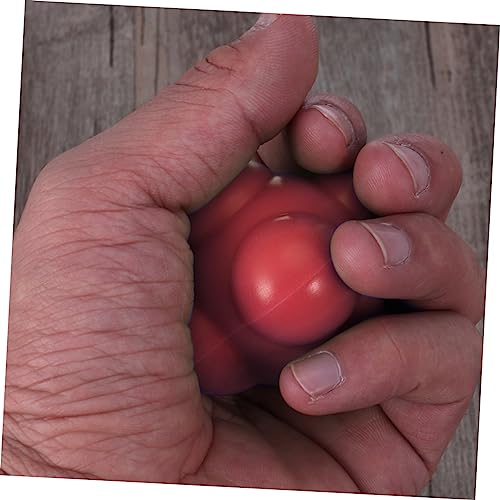UKCOCO Red Agility Training Ball for Hand Eye Coordination Improvement Medium Difficulty Six Sided Reaction Ball for Reflex and Speed Development in Sports Training