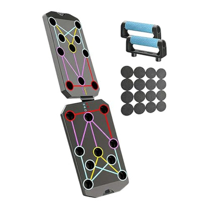 Multifunction Foldable Push Up Boards Portable Push Up Boards Fitness Equipment for Strength Training and Muscle Building Fitness Strength & Exercise Training Equipment - color: E