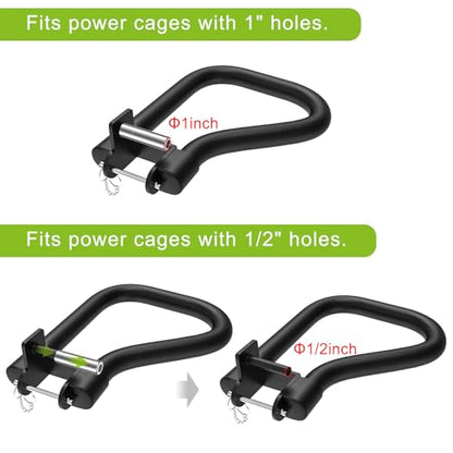 SELEWARE Power Cage Accessories, Dip Handles, Pull‑Up Stations, and Multi‑Grip Training Attachments - color: For 2" x 2" Rack with 1" or 1/2" Hole
