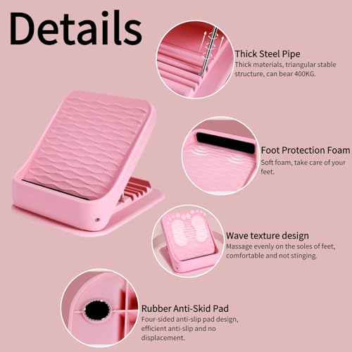Adjustable Slant Board for Calf Stretching, Non Slip Incline Board with 6 Angles, Calf Stretcher for Ankles, Knees, Heels & Feet, Stretch Board for Squats, Physical Therapy, Home Gym Office