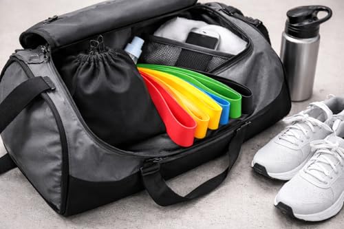Resistance Bands Set for Women – 5 Booty Loop Bands for Home Gym, Glute Workouts, Yoga & Physical Therapy + Bag