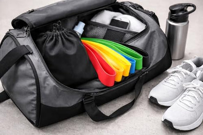 Resistance Bands Set for Women – 5 Booty Loop Bands for Home Gym, Glute Workouts, Yoga & Physical Therapy + Bag