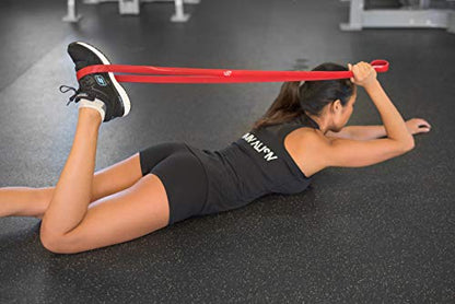 Fit Simplify Pull Up Assist Resistance Bands for Fitness, Physical Therapy, Stretching, Mobility and Exercise - color: Orange