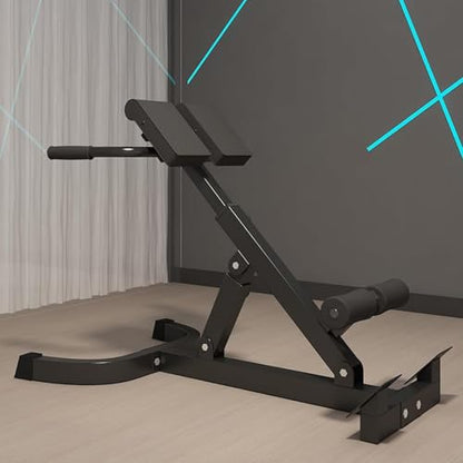 Roman Chair - Adjustable and Foldable Roman Stool, Suitable for Home Gyms, Can Bear 260 Pounds