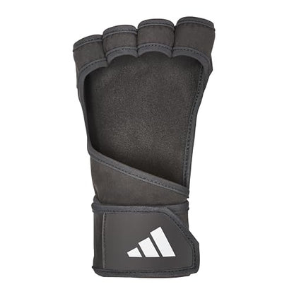 adidas Open-Back Training & Weightlifting Gloves, Fingerless Workout Gloves