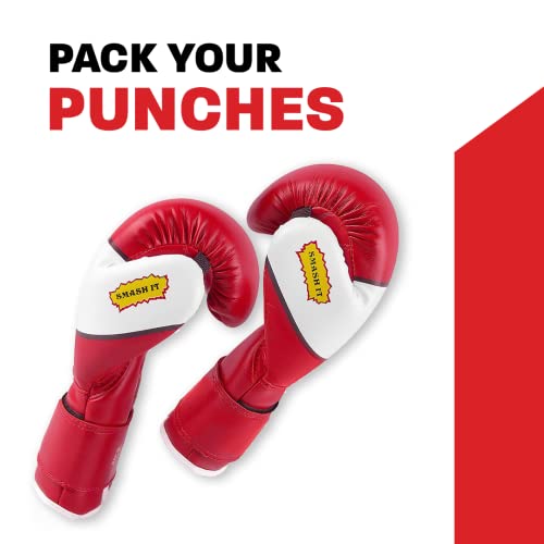 Kids Boxing Gloves for Kids Children Youth Punching Bag Kickboxing Muay Thai Mitts MMA Training Sparring Gloves - color: Red, size: 4 oz