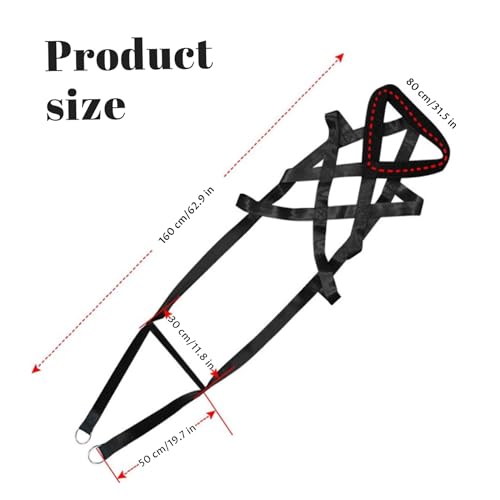 Dog Pulling Harness, Adjustable Nylon Dog Sled Harness for Behaviors Training, Weight Pulling, Canicross, Ski-Joring Sled