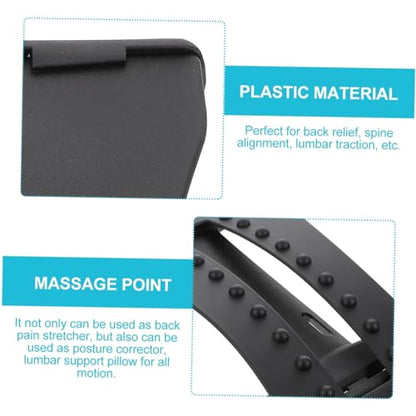 Lumbar Back Stretcher for Spine Corrector and Massage Device for Home Use Back Arch Support and Relaxation Tool