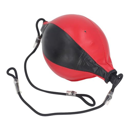 Double End Punching Bag, Boxing Striking for Training PU Leather Boxing Reflex Ball Hanging Boxing Ball with Adjustable Cord for, Hand Eye Coordination Training