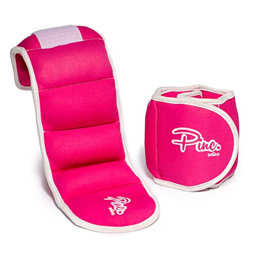 Ankle Weights Set - 0.5lb, 1lb, 2lbs, 3lbs, 4lbs, 5lbs, 8lbs and Adjustable Sets - for Women, Men and Kids - color: Pink, style: Adjustable 1-5lbs