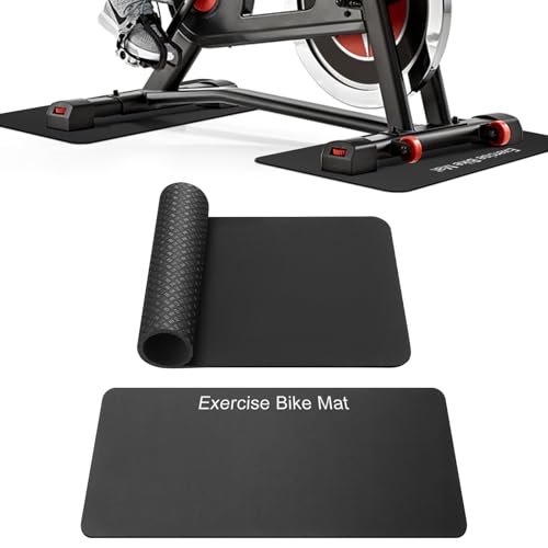 TOBWOLF Non-Slip Mat Compatible with Peloton Bike, Concept 2 Rowing Machine - color: 3MM Bike Mat