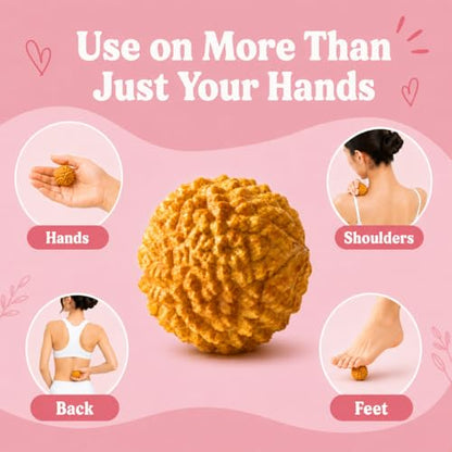 Birth Comb Acupressure Massage Ball Set - Wooden Labor Comb Natural Labor and Delivery Essentials, Mom to Be Gift, New Mom Gifts for Labor Pain Relief