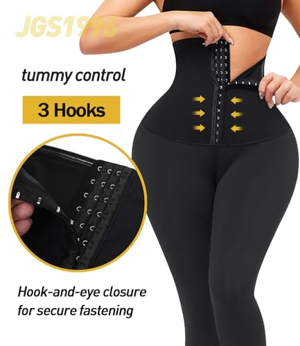 JGS1996 Plus Size Shapewear Tummy Control Leggings for Women High Waisted Compression Corset Waist Trainer Pants Body Shaper