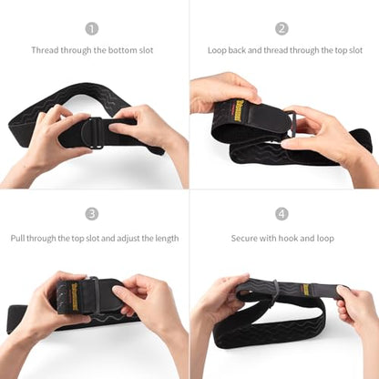 Trilancer Elastic Cinch Straps with Anti-Slip Strips, 32 "x 2" (4 Pack) Multipurpose Hook and Loop Bundling Straps for Hose, Cords, Bike, Luggage, Camping, Yoga Mats - size: 32"(4 pcs)