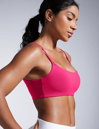 CRZ YOGA Butterbreeze Scoop Neck Sports Bras - color: Granita Pink, size: X-Large