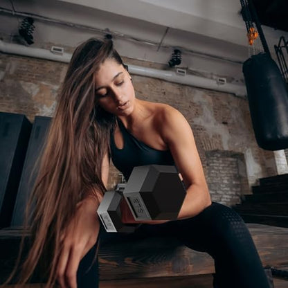 BalanceFrom Rubber Coated Hex Dumbbell Weight Set with Storage Rack, 100LB or 150LB or 200LB Set, 5-20 lbs or 5-25 lbs or 10-30 lbs Pairs - style: 150LB Set with Rack