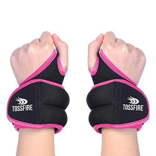 Comfecto Wrist Weights with Thumb Loops Lock, 1lb*2 2lbs*2 for Running, Strength Training, Walking, Exercises, Gym, Cardio, Men, Women