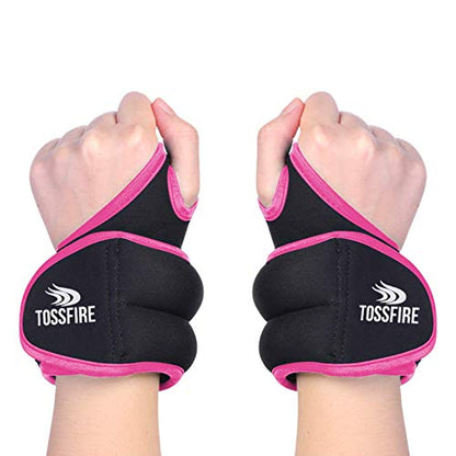 Comfecto Wrist Weights with Thumb Loops Lock, 1lb*2 2lbs*2 for Running, Strength Training, Walking, Exercises, Gym, Cardio, Men, Women