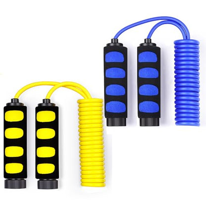 Ponydash Jump Rope, Jump Ropes for Kids, 2 Pack Kids Jump Rope Lightweight &Adjustable &Durable jumping rope for Fitness-Speed Jump Rope for Women Men Youth, Foam Grips Handles for, Workout