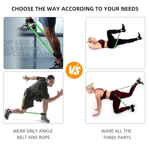 Vertical Jump Trainer, Resistance Bands Set for Leg and Thigh, Strength Agility Power Exercise Basketball Volleyball Football Tennis Training Equipment