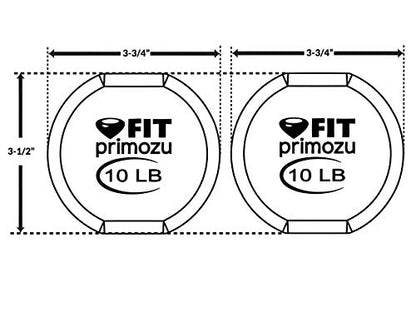 FIT Neoprene Dumbbells (Pairs & Sets) - color: h) GREY - 10LB - PAIR