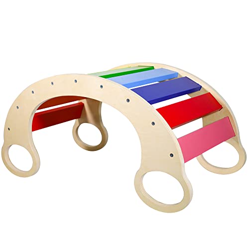 Waldorf Wooden Rocking Play (Rainbow)