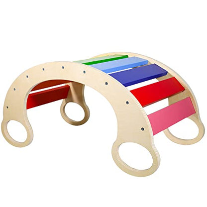Waldorf Wooden Rocking Play (Rainbow)