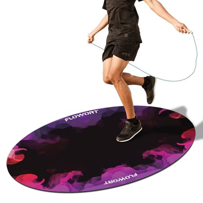 48"x36" (5mm) Jump Rope Mat - color: Red＆Purple
