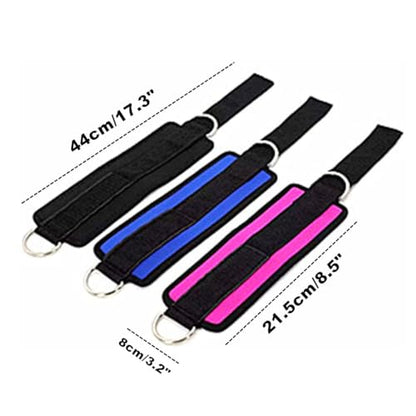 Ankle Strap for Cable Machine,1 Pair Adjustable Neoprene Padded Ankle Cuff for Leg Extensions,Glute Workouts,Gym for Women and Men
