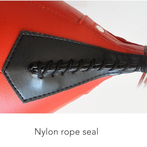 Double End Punching Ball, PU Leather Speedbag Pear Hanging Speed Punching Bags Boxing Training Ball Equipment for Reaction Eye Coordination Training