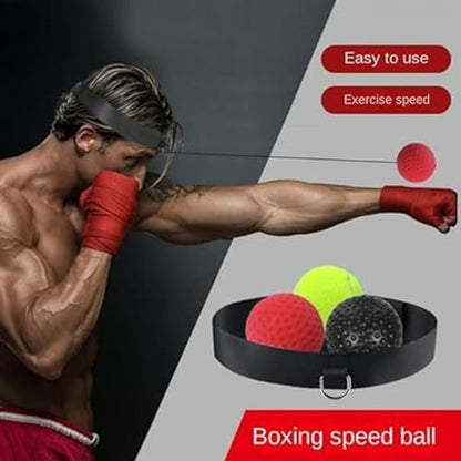 Boxing Reflex Ball boxballen games Boxing Ball Boxball Reflex Ball Headband Set - Improve Speed, Agility, and Punching Skills - Addictive Boxing Game for All Ages - Boxing Equipment for Home Workouts