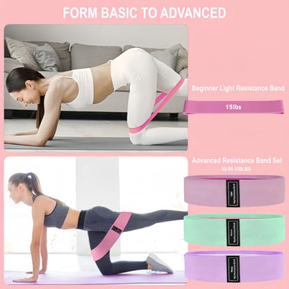 Pilates Equipment, Pilates Kit for Home Workouts, Pilates Essentials Kit for Women, Home Pilates Kit with Pilates Ring and Ball Set, Booty Bands, Figure 8 Resistance Band, Yoga Band - color: Purple