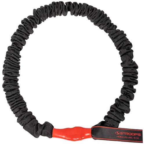Slastix Loop Deluxe Resistance Bands for Professional Athletes and Beginners | Superior Exercise Bands for Strength Training, Full Body Workouts, and Home Gym Fitness - color: Black, size: Medium