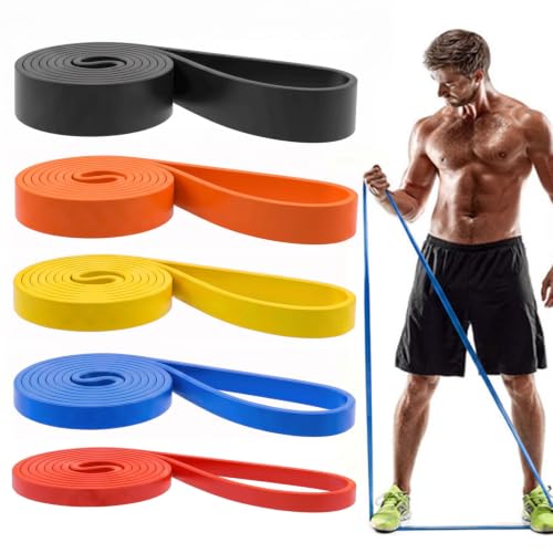 Resistance Bands, Pull Up Assist Bands - Workout Bands, Eexercise Bands, Long Resistance Bands Set for Working Out, Fitness, Training, Physical Therapy for Men Women - color: Dark Blue
