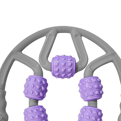 7 Wheel Massage Roller for Leg Recovery and Care, Gray Violet