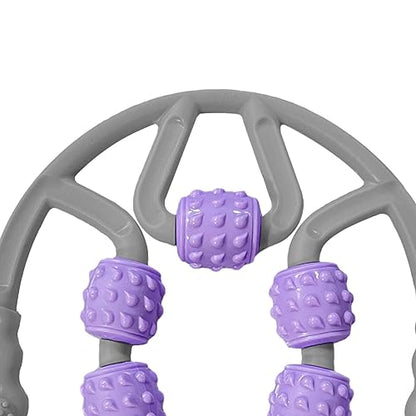 7 Wheel Massage Roller for Leg Recovery and Care, Gray Violet