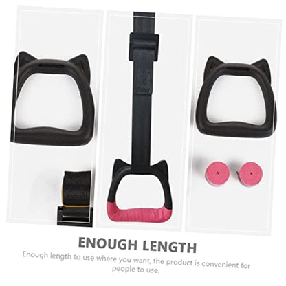 Sosoport Children's Gymnastic Rings with Adjustable Shoulder Straps Professional Indoor Fitness Equipment Set for Kids for Pull-ups and Training Workouts