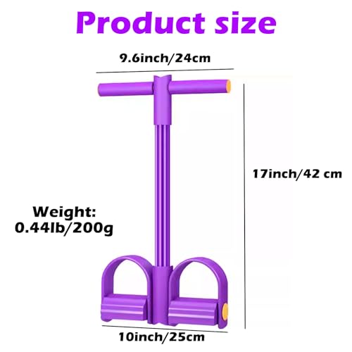21 Fitness Resistance Bands-6 Tube Pedal Ankle Puller, 2025 Upgraded Multifunction Tension Rope, Home Gym Equipment for Full Body Strength for Abdomen/Waist/Arm/Leg Training and Stretching