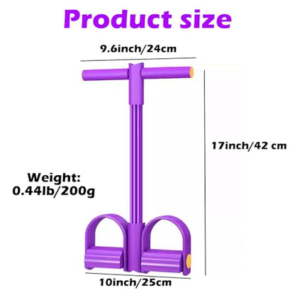 21 Fitness Resistance Bands-6 Tube Pedal Ankle Puller, 2025 Upgraded Multifunction Tension Rope, Home Gym Equipment for Full Body Strength for Abdomen/Waist/Arm/Leg Training and Stretching