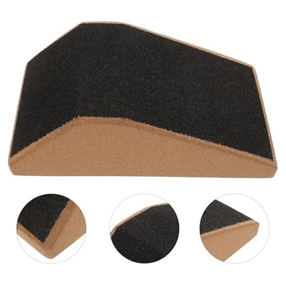 FOMIYES Cork Fitness Slant Board for Calf Stretch and Ankle Support, High-density Sturdy Yoga Block with Beveled Edges, Household Exercise Incline for Squats and Physical Therapy