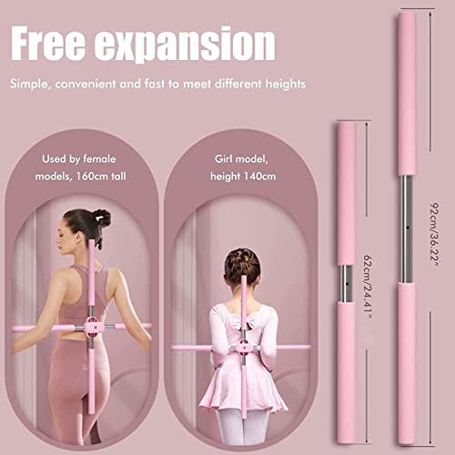 Yoga Sticks Stretching Tool, Posture Correction Bar, Retractable Humpback Correction Stick, Open Shoulders and Open Back Home Fitness Equipment