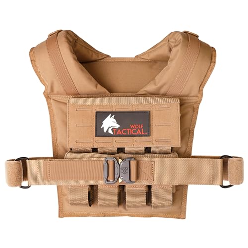 WOLF TACTICAL Weighted Training Vest - Weighted Vest Men Strength Training Weight Vests Workout Vest Weight Vest for Men
