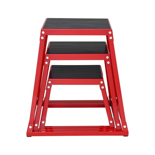 Plyometric Jump Box 3 Pcs Set, 12/18/24 inches Fitness Exercise Platform