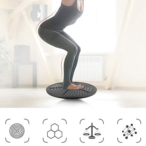 Wobble Balance Board Fitness Body Balance Board Non-Slip Round Wobble Board with Maze Yoga Pilates Workout Wobble Board for Core Strength, Rehabilitation, Stability and Coordination, 14.2inch