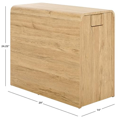 SEI Furniture - Sidekick Sport Equipment Rolling Rack - Transitional Design, Metal and Wood - Ideal for Bedroom, Living Room (HZ0123)