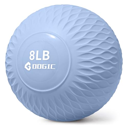 Slam Ball Medicine Ball Weighted Balls for Exercise and Workout, Strength, Cardio, Cross-Training and Core Workouts - color: Blue, size: 8 LB